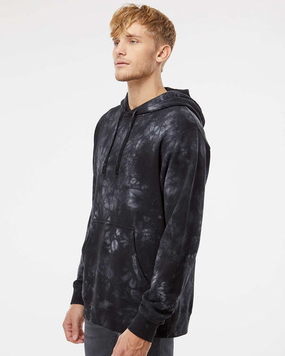 Unisex Midweight Tie-Dyed Hooded Sweatshirt