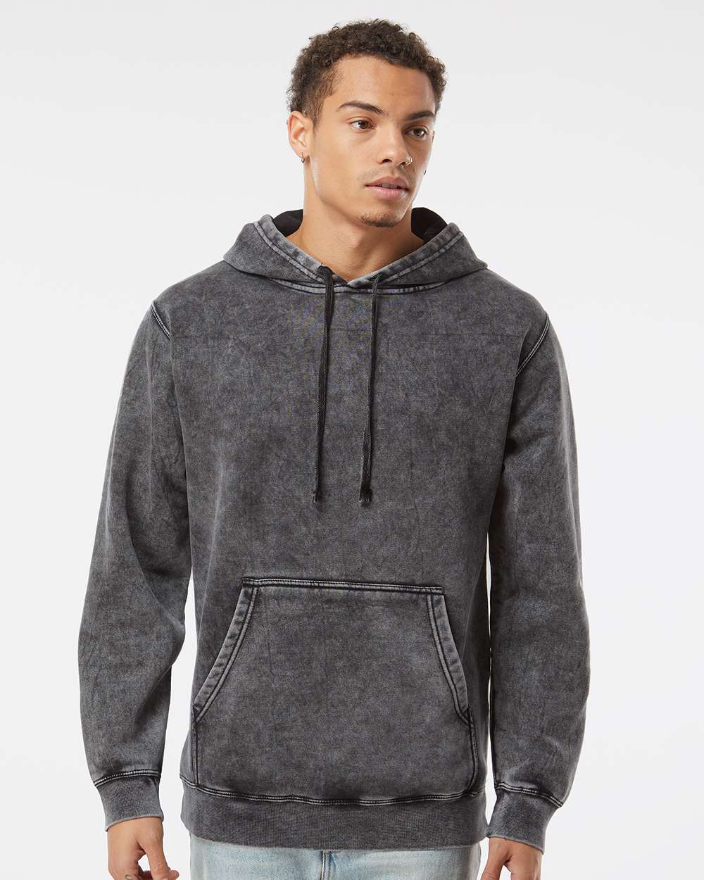 Unisex Midweight Mineral Wash Hooded Sweatshirt