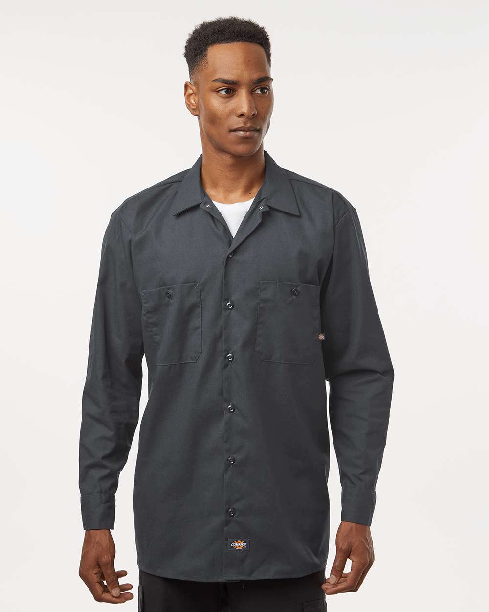 Men's Tall Industrial Long Sleeve Work Shirt