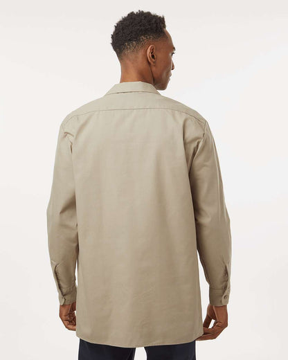 Men's Tall Industrial Long Sleeve Work Shirt
