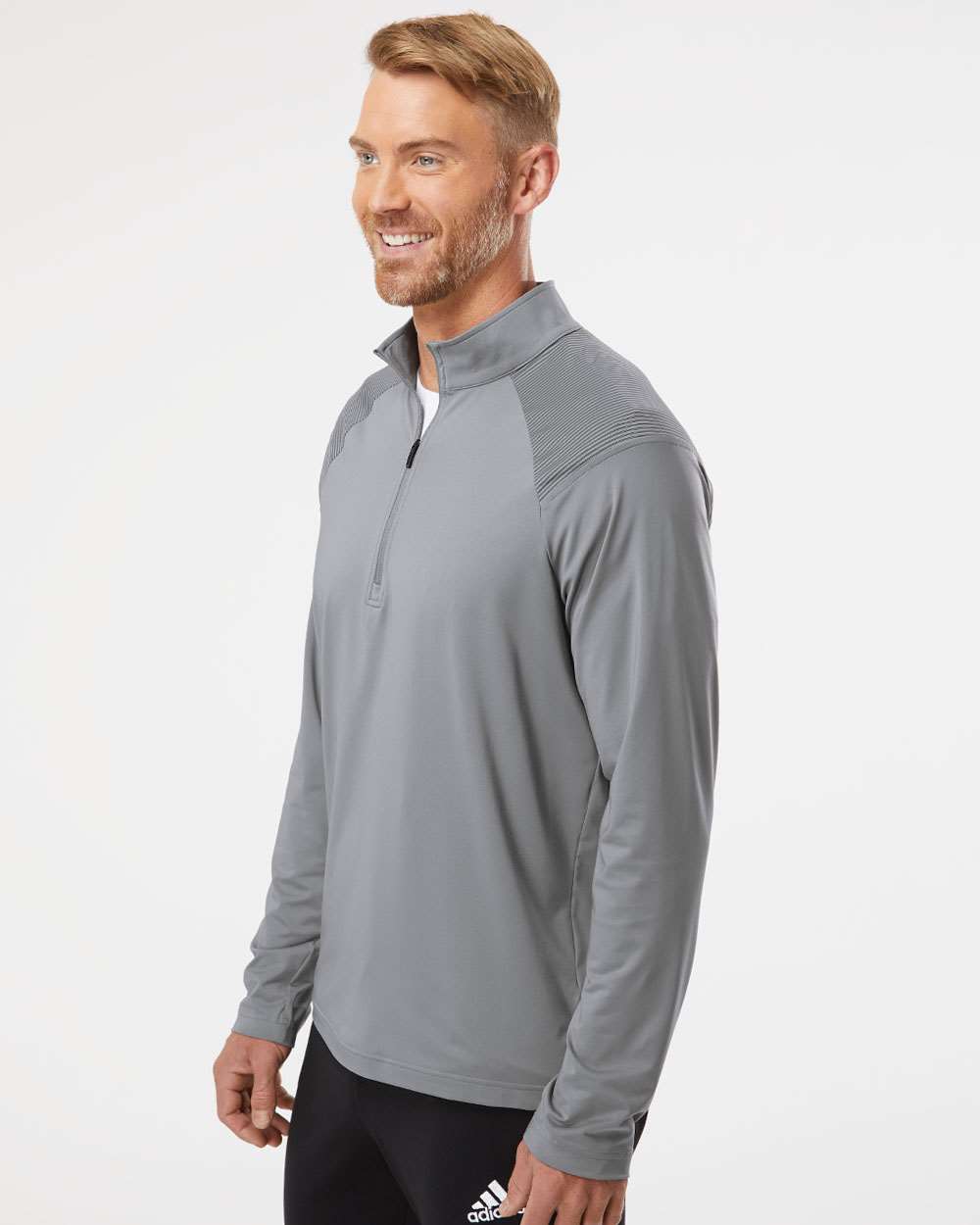 Men's Ultimate365 Lightweight Shoulder Stripe Quarter-Zip Pullover