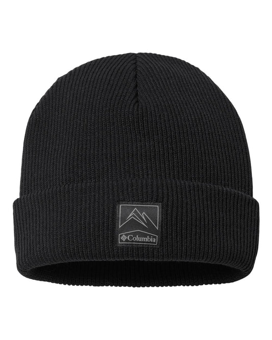 Columbia Unisex Whirlibird Cuffed Beanie, Black/Mountains, One Size