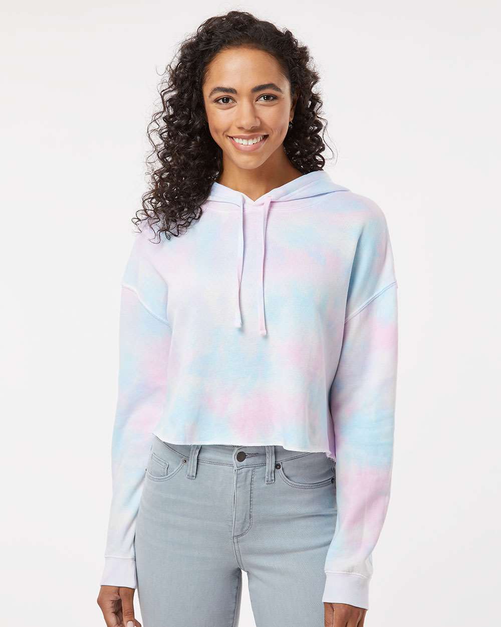 Independent Trading Co. Womenâ€™s Lightweight Crop Hooded Sweatshirt