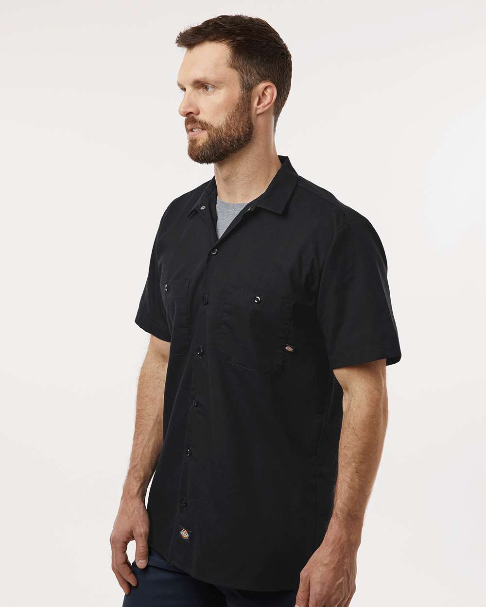 Men's Tall Industrial Short Sleeve Work Shirt