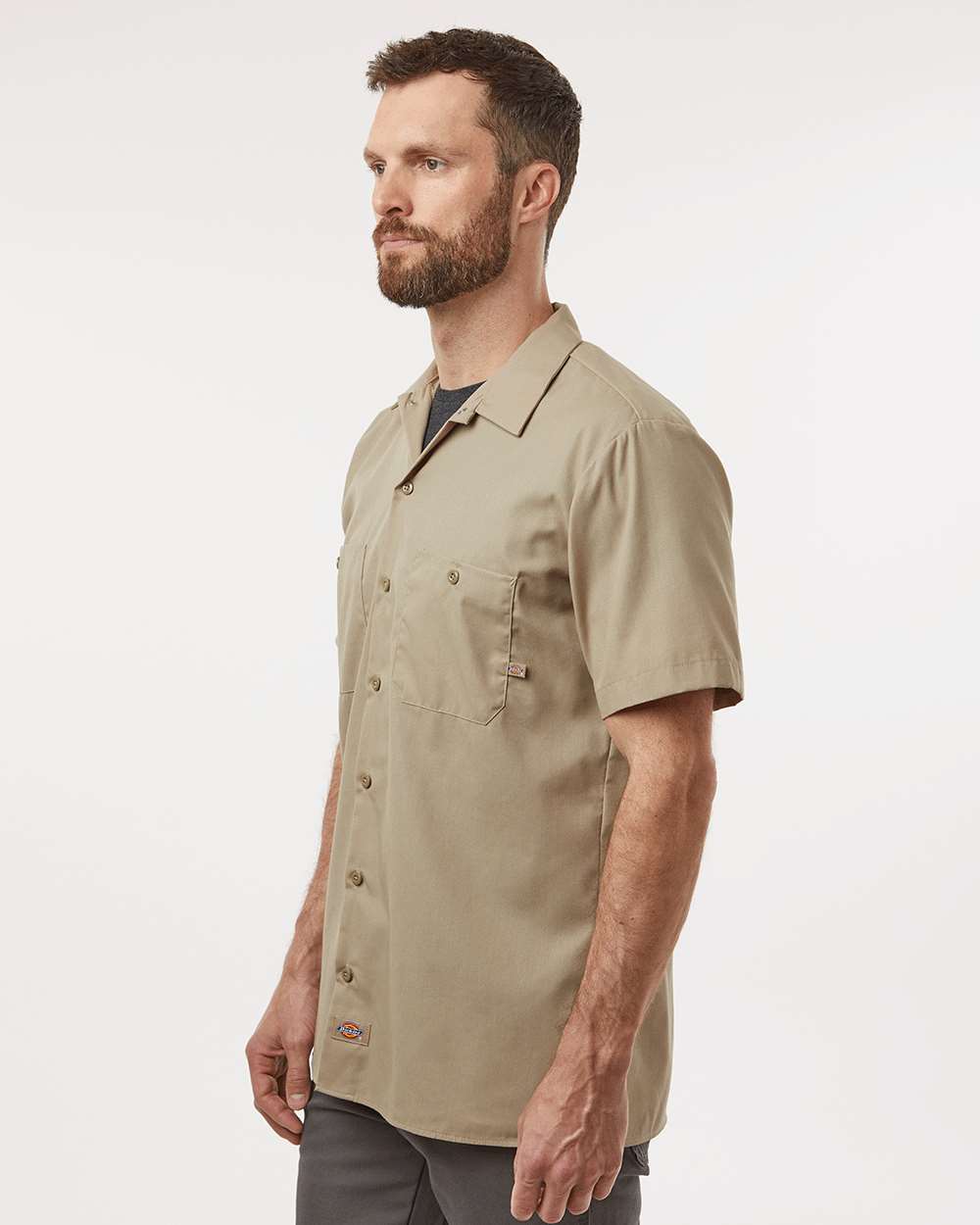 Men's Tall Industrial Short Sleeve Work Shirt